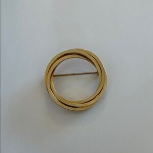 Vintage Burt Cassell signed circle brooch